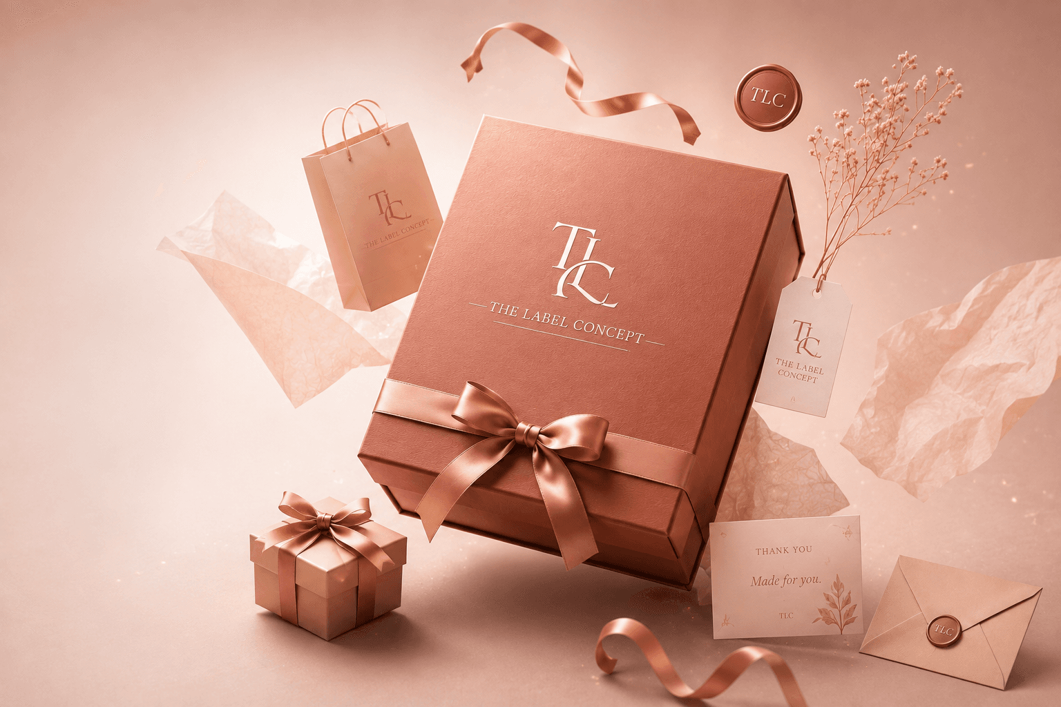 The Label Concept premium gift box and packaging